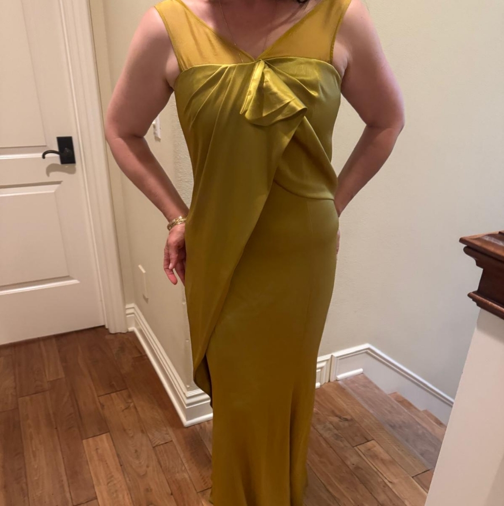 St. John’s Greenish/Gold Dress Brand New! - Picture 9 of 16